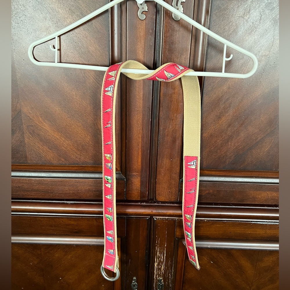 Red and Tan Men's Belt